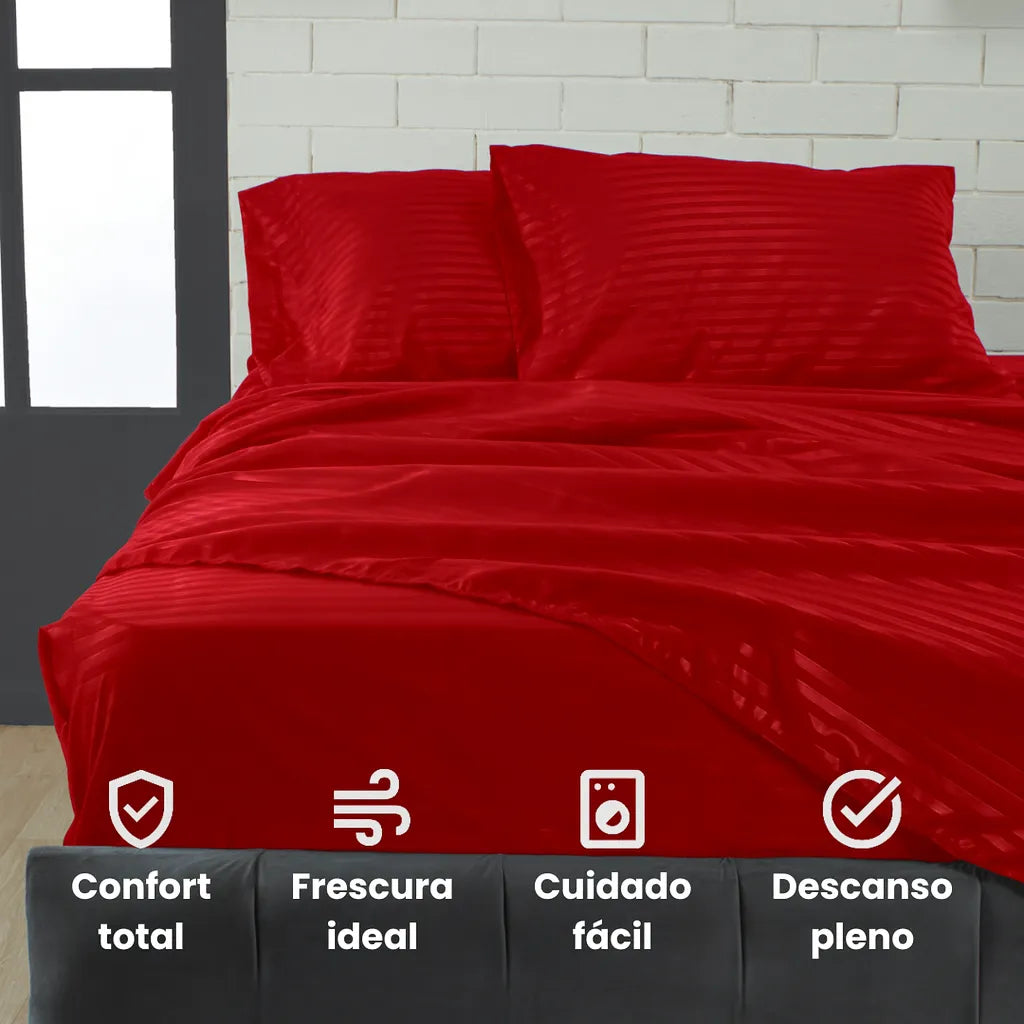 OFERTA 2X1 | JUEGO DE SABANAS PREMIUM 4 PIEZAS