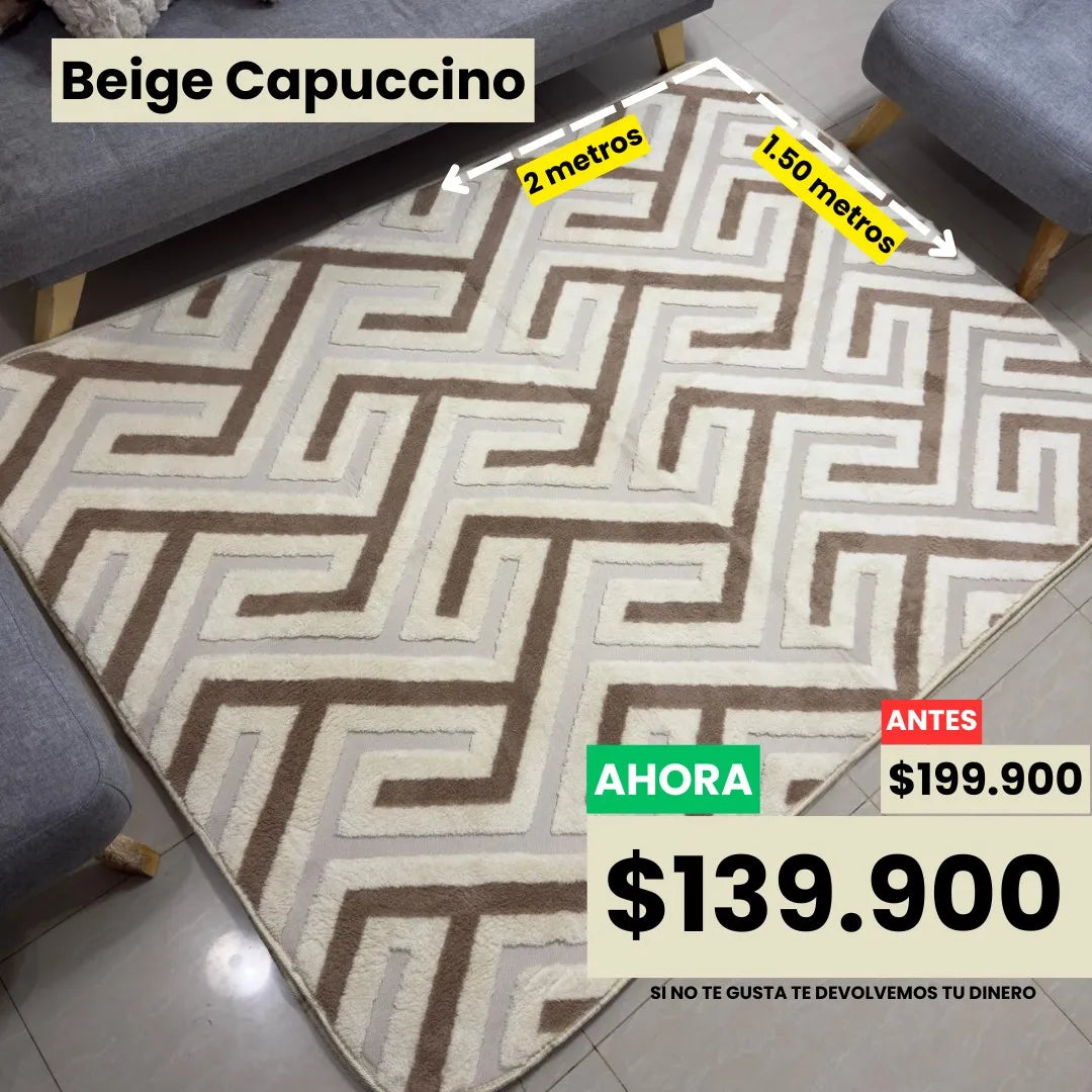 Alfombra Velvet Premium 2 mts x 1,50 mts