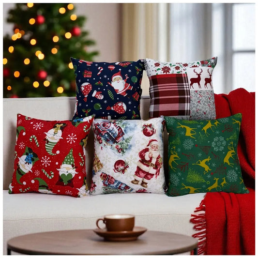 Set x 5 Cojines Navideños