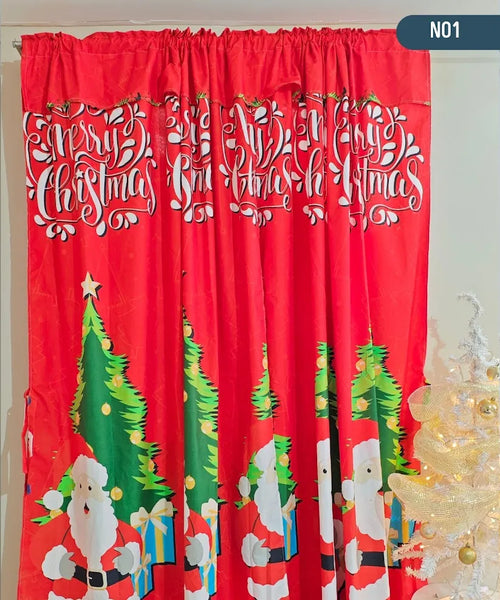 OFERTA 2X1 | Juego de Cortinas Navideñas | Escoge 2 Diseños Diferentes