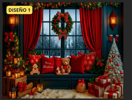 Telón Navideño 2,50 mts x 2 mts