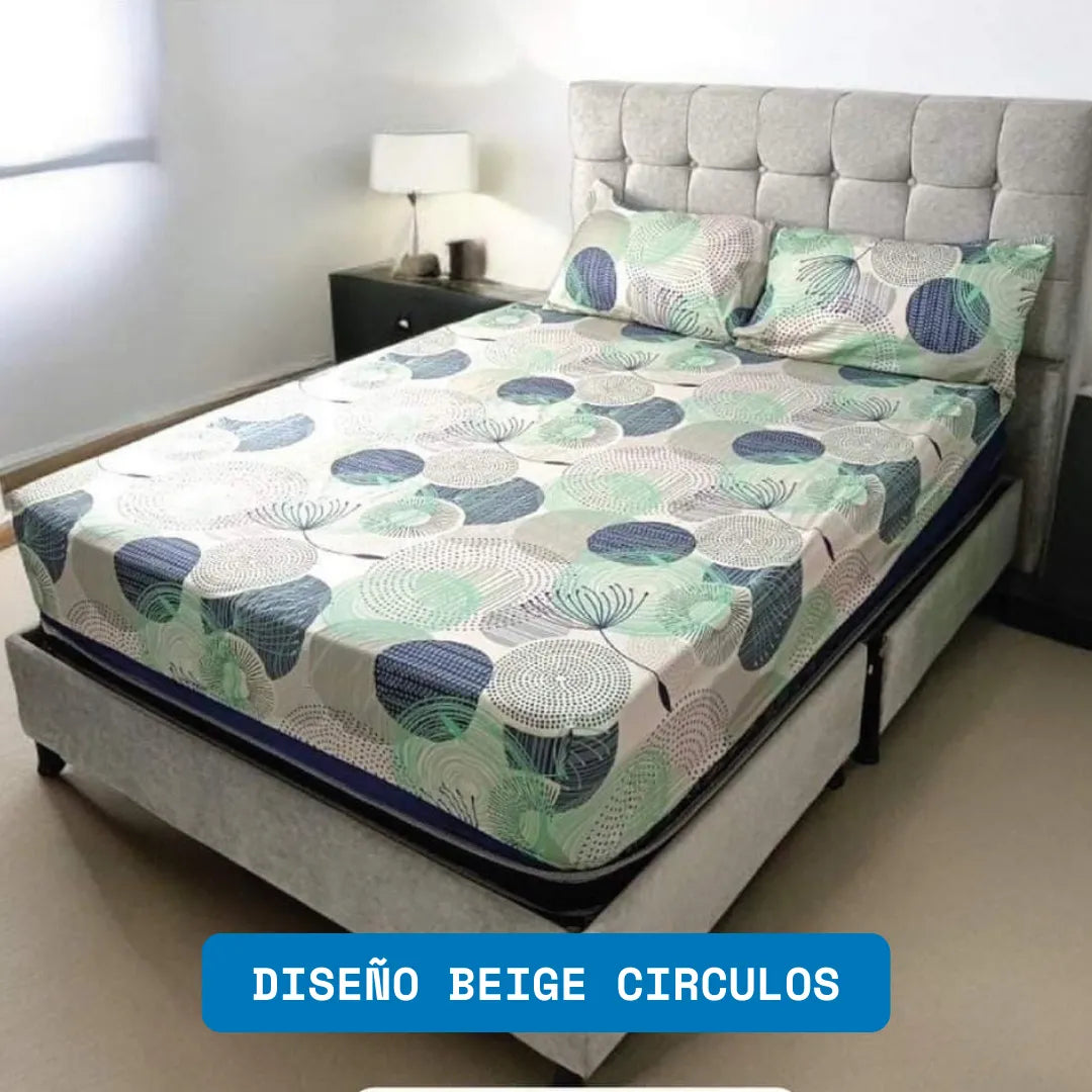 PAGA 1 LLEVA 2 | JUEGO DE SABANAS ESTAMPADAS 4 PIEZAS | TELA PREMIUM ⭐