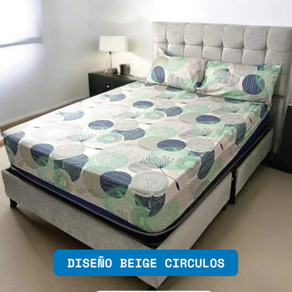 PAGA 1 LLEVA 2 | JUEGO DE SABANAS ESTAMPADAS 4 PIEZAS | TELA PREMIUM ⭐