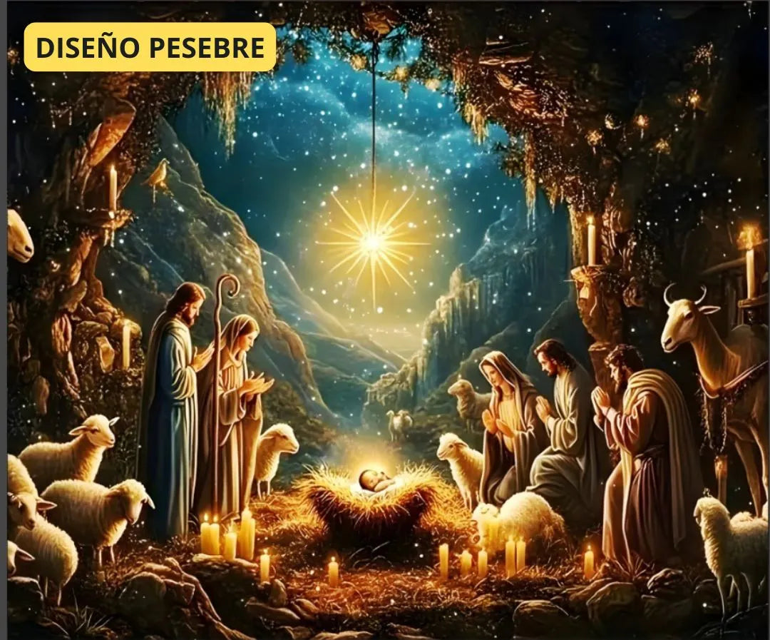 Telón Navideño para Pared 2,50 mts x 2 mts