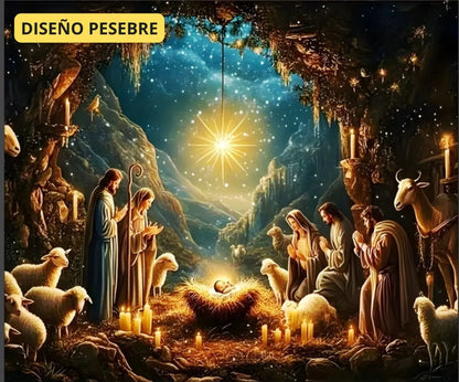 Telón Navideño para Pared 2,50 mts x 2 mts