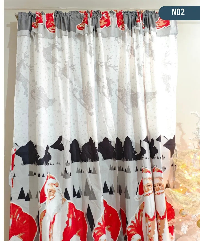 OFERTA 2X1 | Juego de Cortinas Navideñas | Escoge 2 Diseños Diferentes