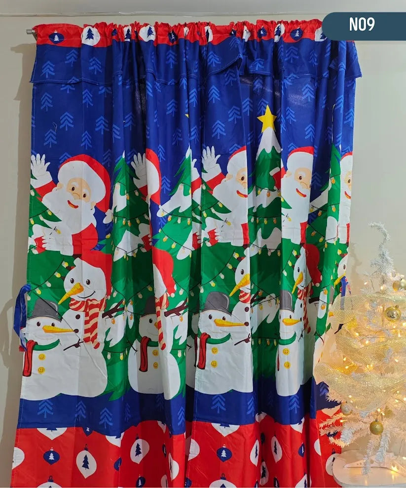 OFERTA 2X1 | Juego de Cortinas Navideñas | Escoge 2 Diseños Diferentes
