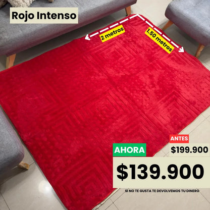 Alfombra Velvet Premium 2 mts x 1,50 mts